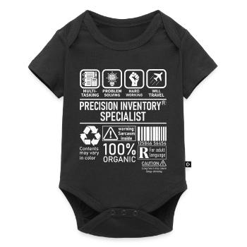 Precision Inventory Specialist multi tasking - Baby Premium short-sleeve bodysuit - black - Front