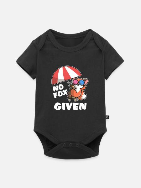 Cooler Fuchs - Baby Premium Kurzarmbody - Schwarz