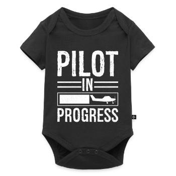 Pilot In progress - Baby Premium short-sleeve bodysuit - black - Front
