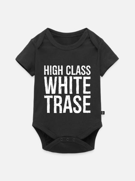 High class white trase - Baby Premium Kurzarmbody - Schwarz