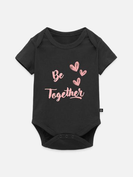 BE TOGETHER bis - Baby Premium Kurzarmbody - Schwarz