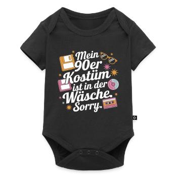 Mon costume des années 90 dans la soirée à thème de la lingerie - Body à manches courtes Premium Bébé - noir - Devant