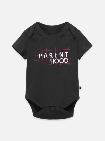 Parent Hood – Elternleben im Fokus - Baby Premium Kurzarmbody - Schwarz