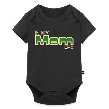 In My Mom Era – Retro Mom Statement in Green - Baby Premium short-sleeve bodysuit - black - Front