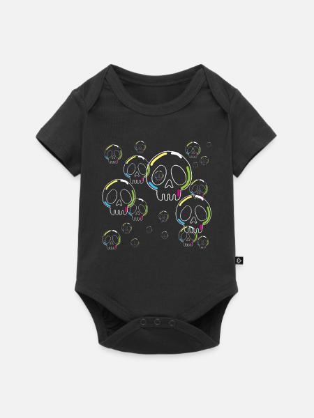 Seifen-Schädel - Baby Premium Kurzarmbody - Schwarz