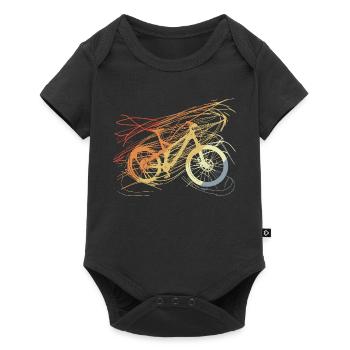 Bicycle Sketch Vintage - Baby Premium short-sleeve bodysuit - black - Front
