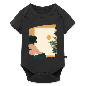Relax Meditation Selfcare Me-Time - Baby Premium short-sleeve bodysuit - black - Front