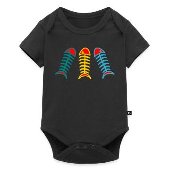 FISH. APRIL FOOL. HOLIDAY. SUMMER. HUMOR - Baby Premium short-sleeve bodysuit - black - Front