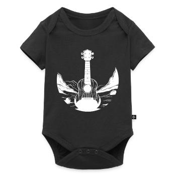 Ukulele Graphics - Baby Premium short-sleeve bodysuit - black - Front