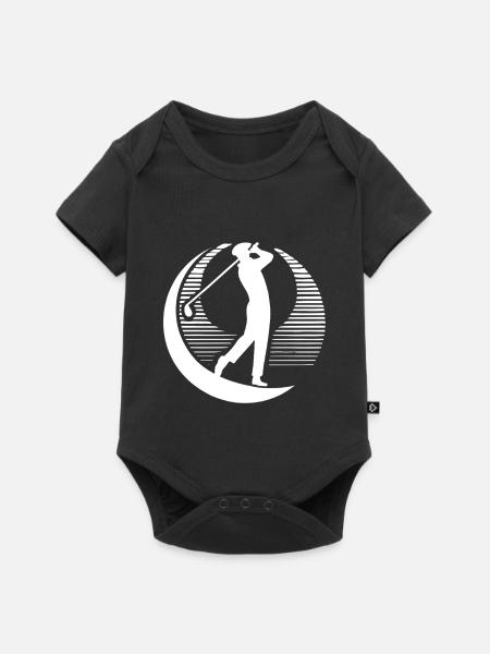 Golfer - Baby Premium Kurzarmbody - Schwarz