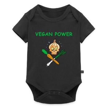Le pouvoir des véganes - Body à manches courtes Premium Bébé - noir - Devant