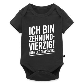 Ich bin Zehnundvierzig Geschenk Für 50. Geburtstag - Baby Premium Kurzarmbody - Schwarz - Vorne