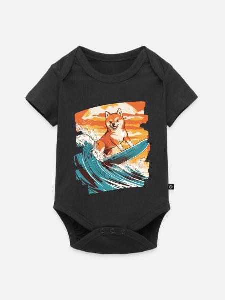 Shiba Inu - Baby Premium Kurzarmbody - Schwarz