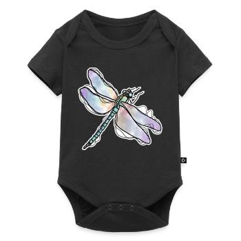 Libelle - Baby Premium Kurzarmbody - Schwarz - Vorne