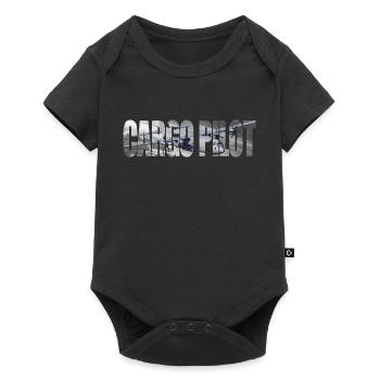 Cargo pilot C-130 - Baby Premium Kurzarmbody - Schwarz - Vorne