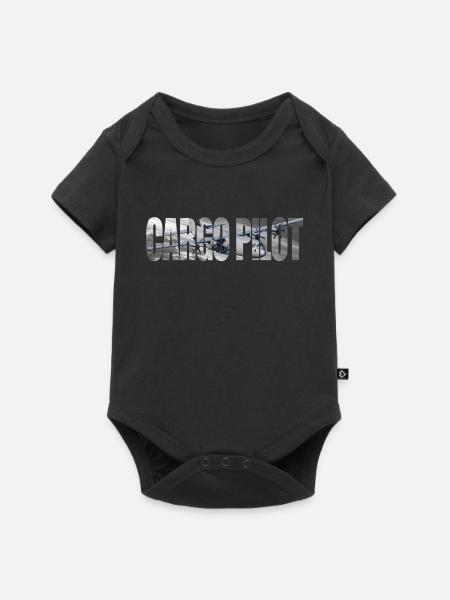 Cargo pilot C-130 - Baby Premium Kurzarmbody - Schwarz