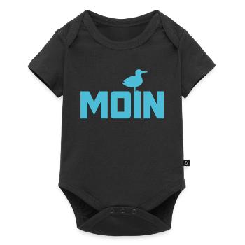 Moin Seagull Ahoy North Sea Baltic Sea Coast Holiday Beach - Baby Premium short-sleeve bodysuit - black - Front