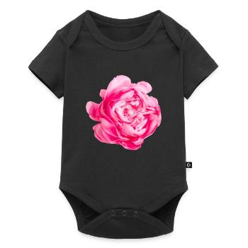 Fleur Princesse Alexandra de Kent Rose - Body à manches courtes Premium Bébé - noir - Devant