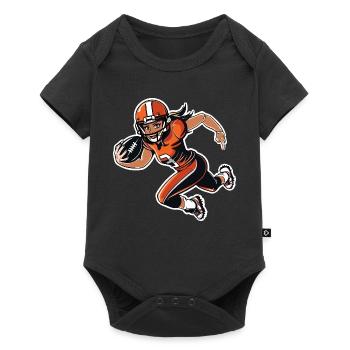 Footballeur américain Filles - Body à manches courtes Premium Bébé - noir - Devant