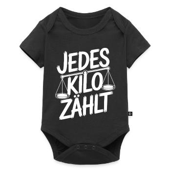 Every kilo counts - Baby Premium short-sleeve bodysuit - black - Front