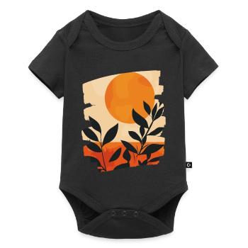 Sommer Sonne - Baby Premium Kurzarmbody - Schwarz - Vorne