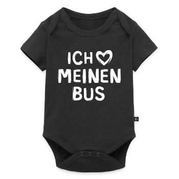 Ich liebe meinen Bus - Baby Premium Kurzarmbody - Schwarz - Vorne
