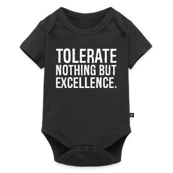 ne tolérer que l’excellence - Body à manches courtes Premium Bébé - noir - Devant