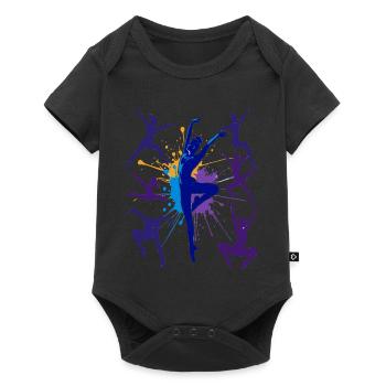 Gymnastique Gymnastique Acrobatie Gymnastique artistique - Body à manches courtes Premium Bébé - noir - Devant