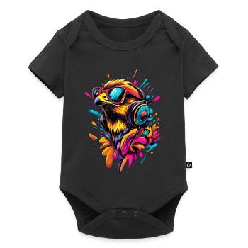 Falcon Kestrel Falcon Hunting Peregrine Falcon Cute Falcon - Baby Premium short-sleeve bodysuit - black - Front