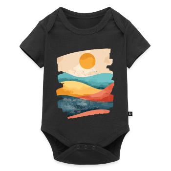 Sommer Sonne - Baby Premium Kurzarmbody - Schwarz - Vorne