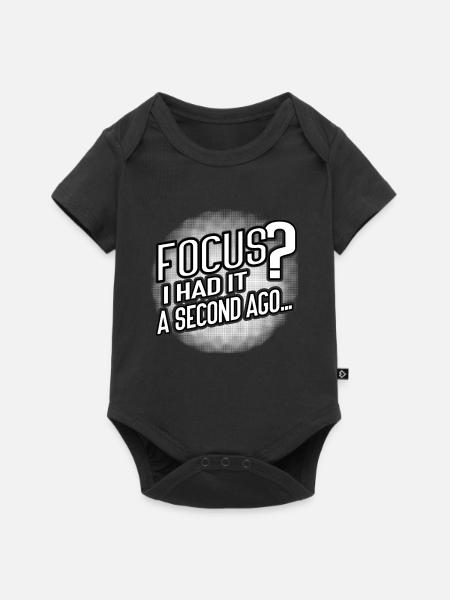 Focus? Gone in 3...2...Oops. - Baby Premium Kurzarmbody - Schwarz