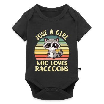 Raton laveur - Body à manches courtes Premium Bébé - noir - Devant