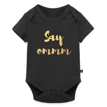 Say om Yoga Namaste Méditation Or deluxe Citations - Body à manches courtes Premium Bébé - noir - Devant