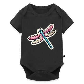 Dragonfly in pastel - Baby Premium short-sleeve bodysuit - black - Front