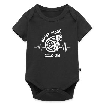 boost mode on - Herzschlag Tuning und Autos - Baby Premium Kurzarmbody - Schwarz - Vorne