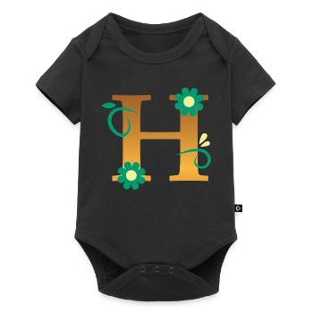 H - Baby Premium short-sleeve bodysuit - black - Front