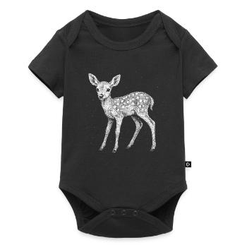 Faon - Body à manches courtes Premium Bébé - noir - Devant