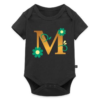 M - Baby Premium Kurzarmbody - Schwarz - Vorne