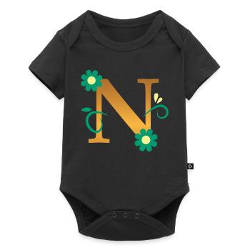 N - Baby Premium Kurzarmbody - Schwarz - Vorne