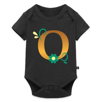 O - Baby Premium short-sleeve bodysuit - black - Front