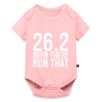 26 waren dort gelaufen, dass - Baby Premium Kurzarmbody - Rosa - Vorne