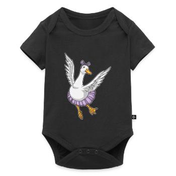 Duck Ballerina Ballet Dance - Baby Premium short-sleeve bodysuit - black - Front