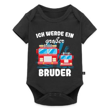 Announcing offspring | I'll be a big brother in 2027 - Baby Premium short-sleeve bodysuit - black - Front