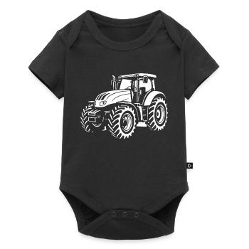 Moderne Power auf dem Feld - Baby Premium Kurzarmbody - Schwarz - Vorne