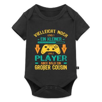 Only child complete I'll soon be a Big Cousin - Baby Premium short-sleeve bodysuit - black - Front