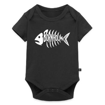 Bornholm Grätenstyle - Baby Premium Kurzarmbody - Schwarz - Vorne