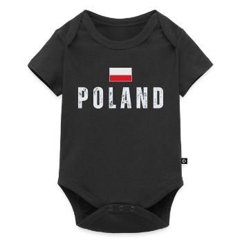 Polish pride, Polish flag - Baby Premium short-sleeve bodysuit - black - Front