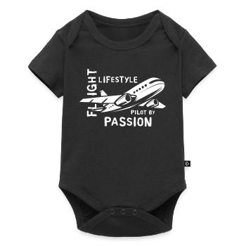 Airplane Passion Lifestyle - Pilotes et Vol - Body à manches courtes Premium Bébé - noir - Devant