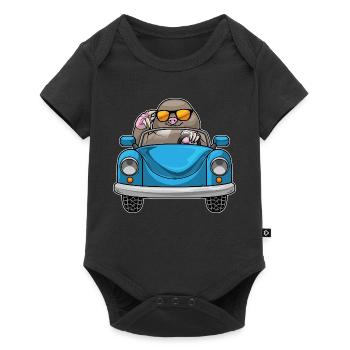 Mole Car - Baby Premium short-sleeve bodysuit - black - Front