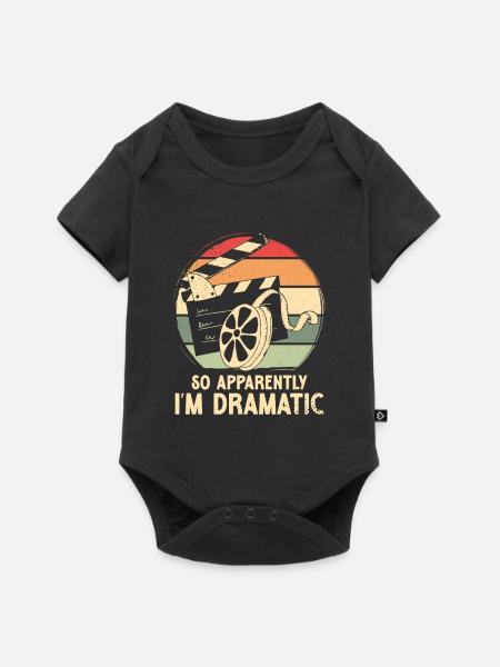 So apparently i m dramatic - Baby Premium Kurzarmbody - Schwarz